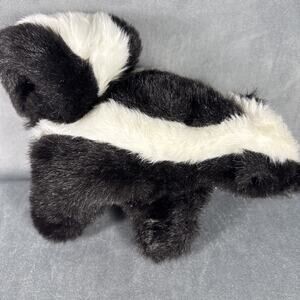 RARE Vtg‎ Folkmanis Skunk 10" Hand Puppet Furry Folk Wildlife Animals 1970s